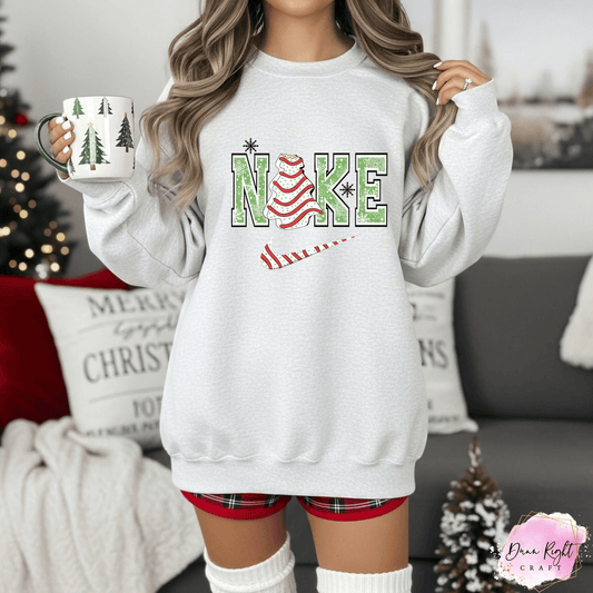 Christmas Tree NIKE Inspired Sweatshirt