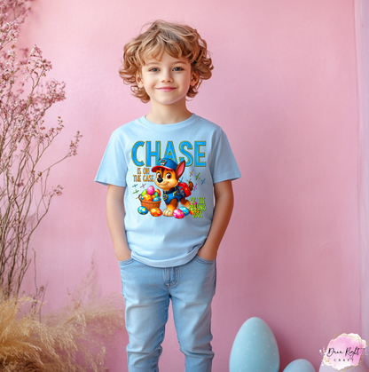 Chase Missing Eggs Easter Shirt Paw Patrol - Dunn Right Craft