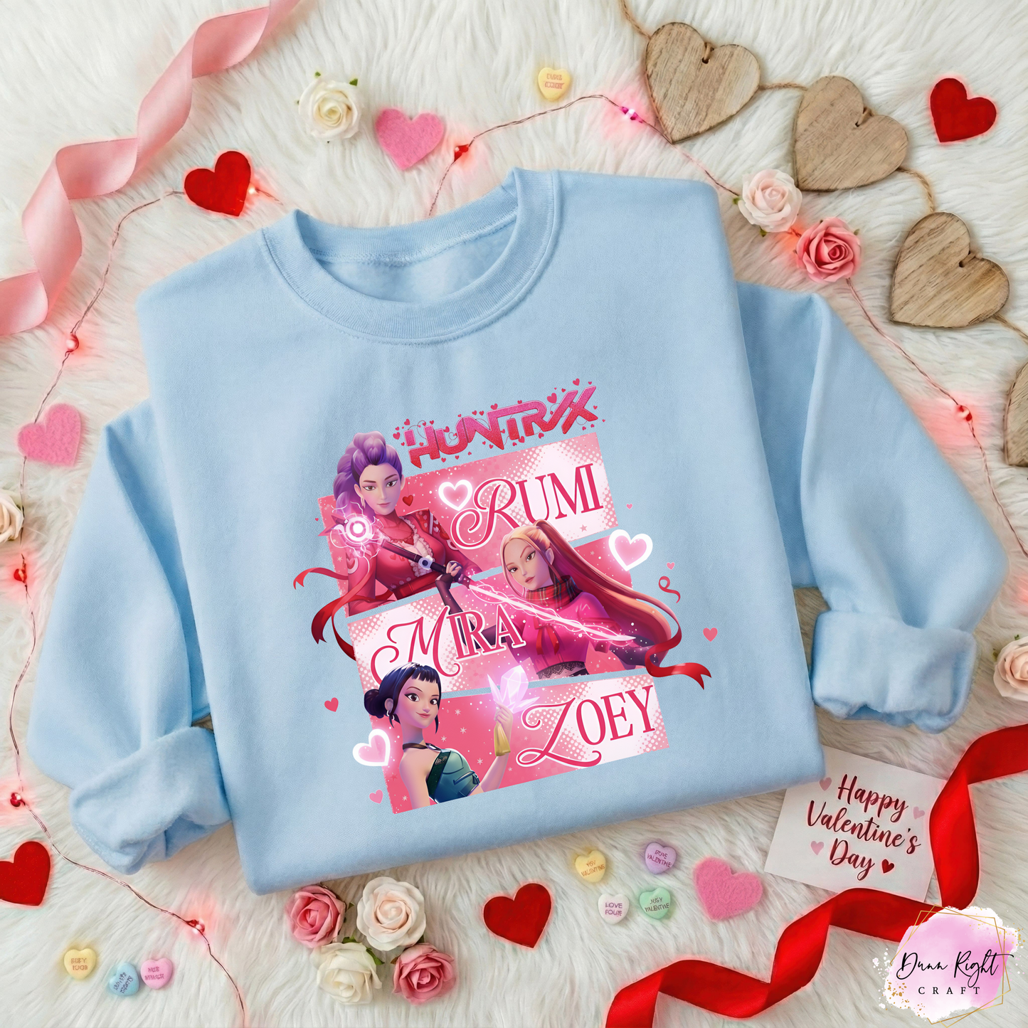 K-Pop Demon Hunters Valentine Sweatshirt - Dunn Right Craft