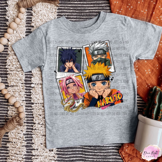 Naruto Inspired Polaroid Kids Tee - Dunn Right Craft
