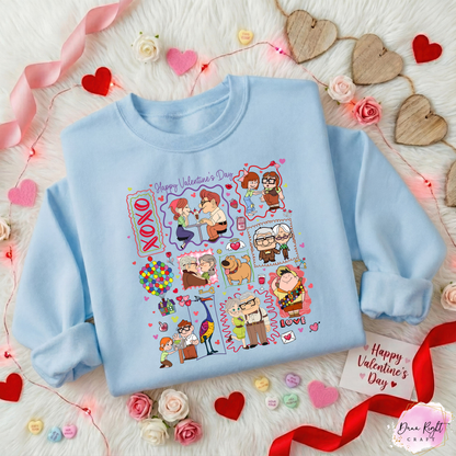 Up Movie Valentine Sweatshirt - Dunn Right Craft