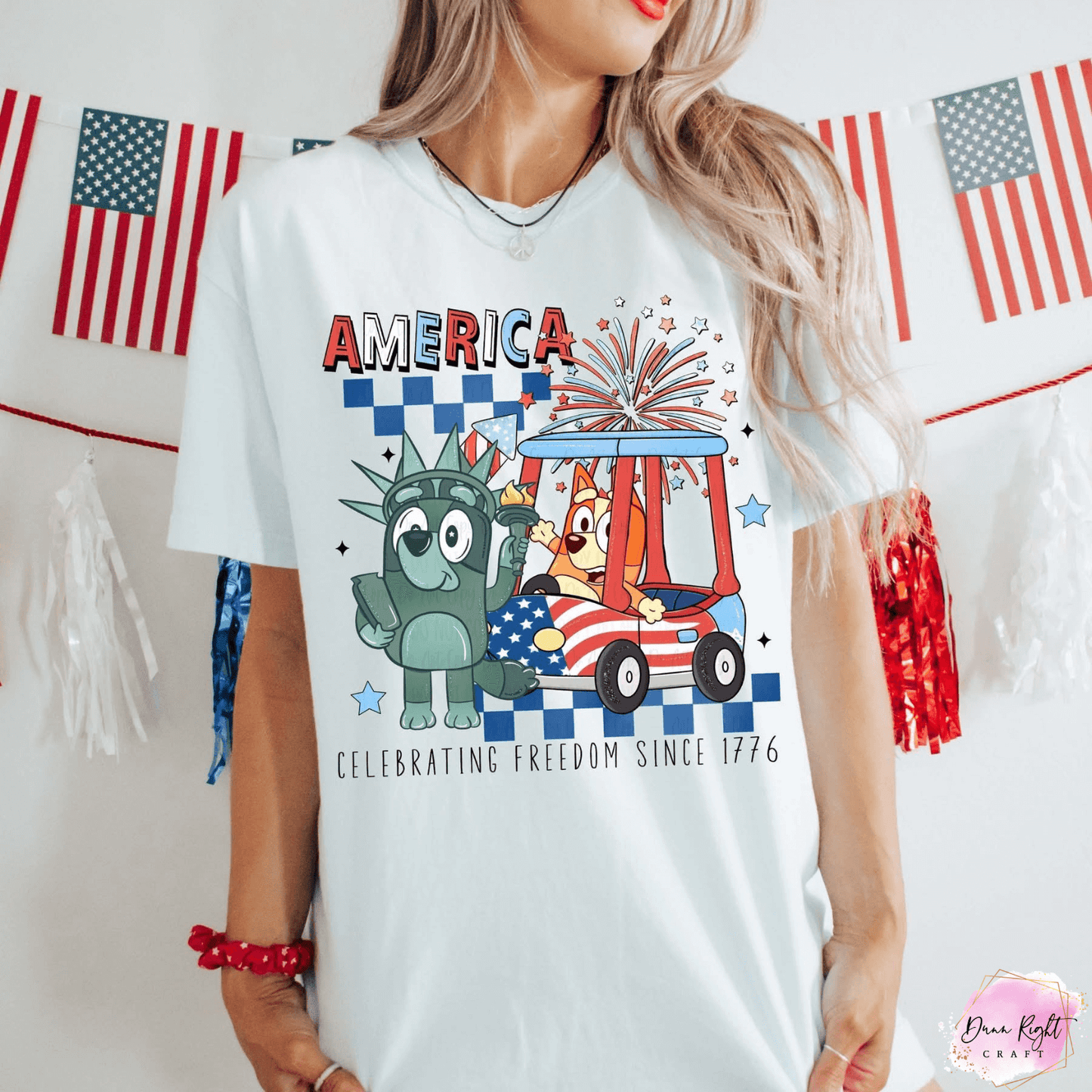 America 1776 Shirt – Patriotic Cartoon Style Tee