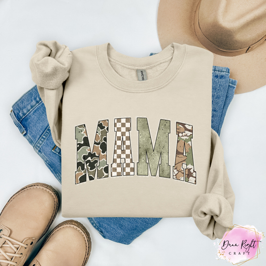MAMA Camouflage Checkered Design - Dunn Right Craft