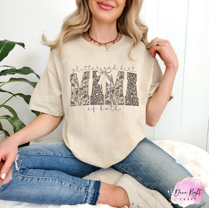 Glitter And Dirt Mama Of Both Shirt - Dunn Right Craft