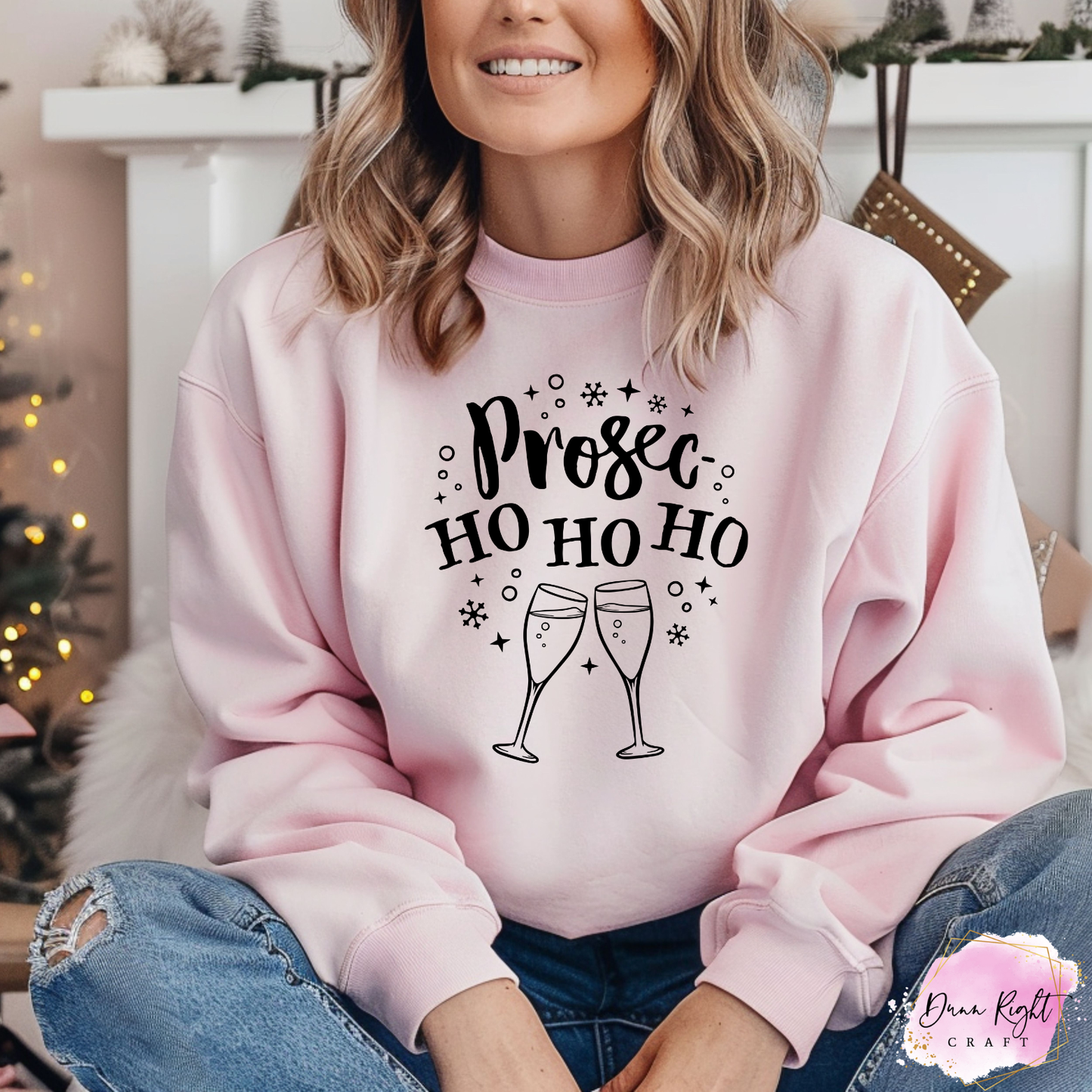 Prosec-Ho Ho Ho Christmas Sweatshirt