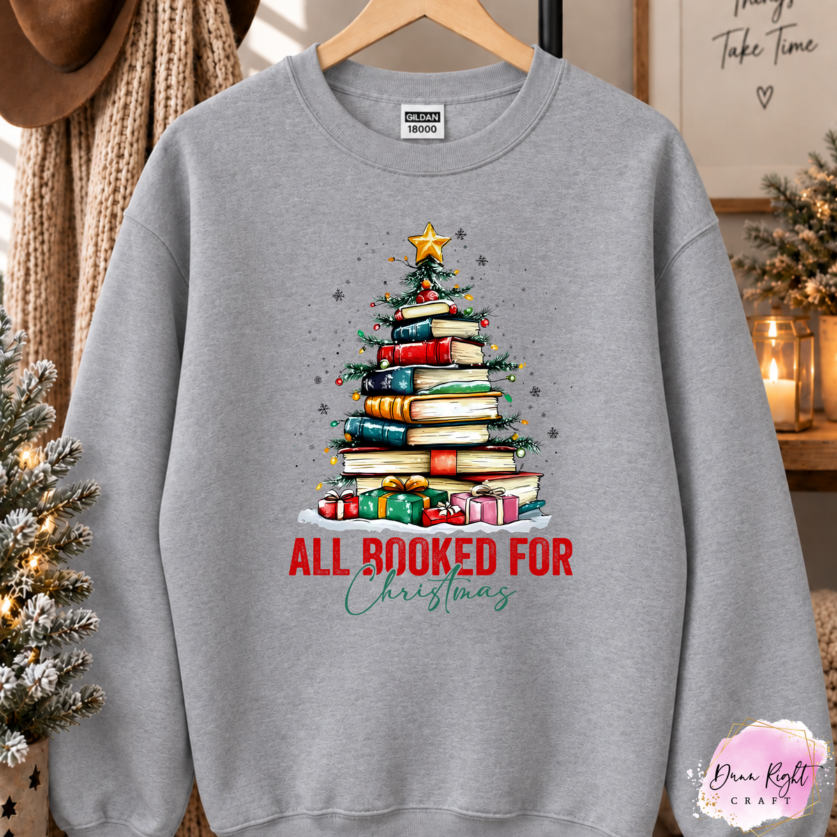 All Booked for Christmas - Dunn Right Craft