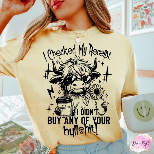 Funny Highland Cow Shirt