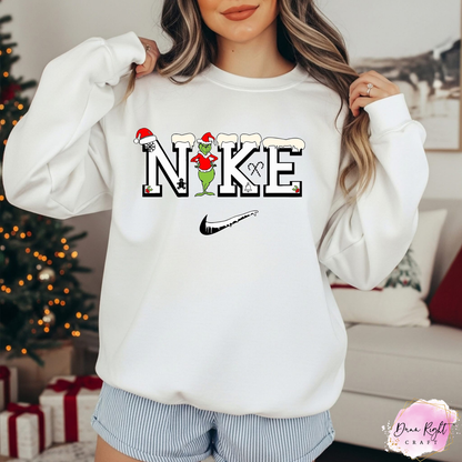 Grinch Nike Christmas Sweatshirt