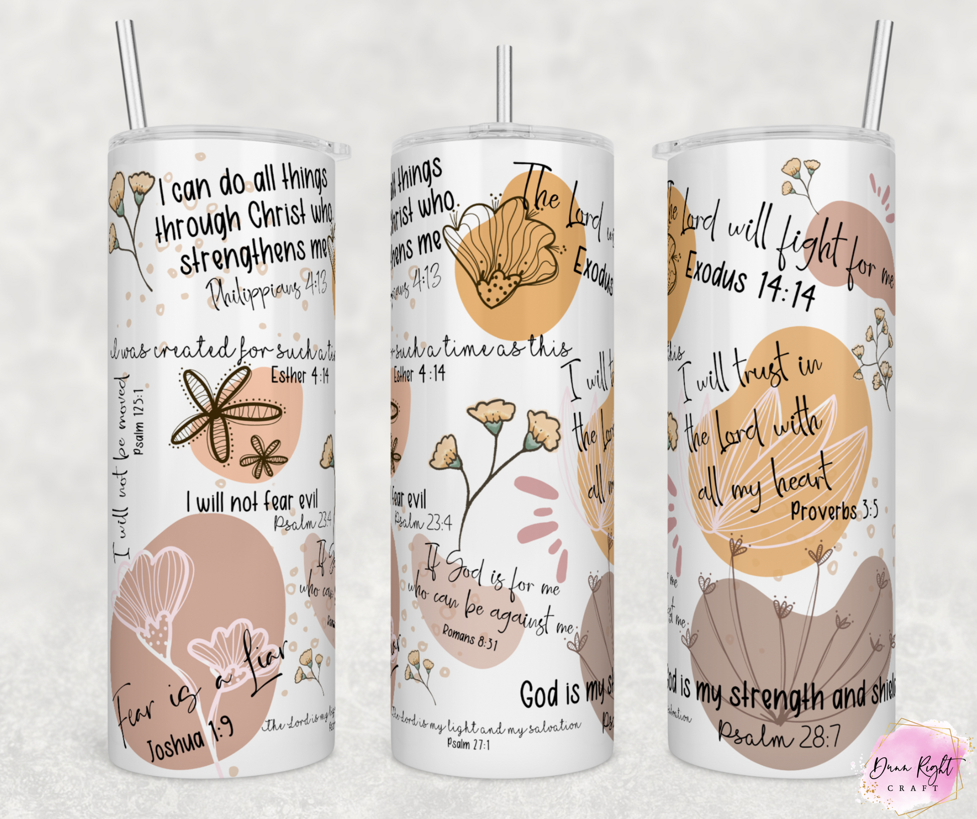 Faith Inspired 20 oz Tumbler H - Dunn Right Craft