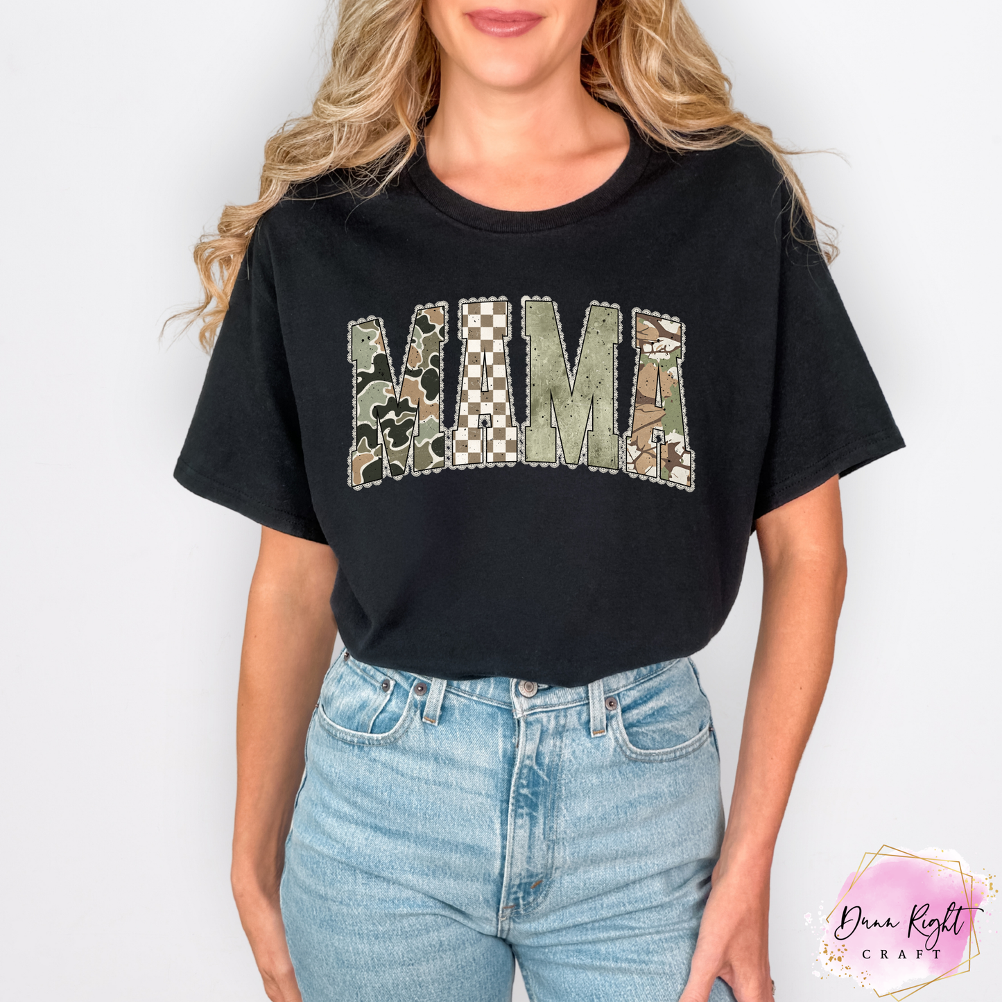 MAMA Camouflage Checkered Design - Dunn Right Craft