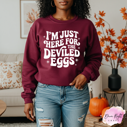 I’m Just Here for the Deviled Eggs Sweatshirt