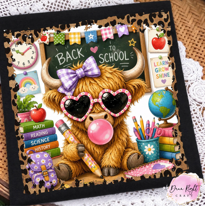 Bubble Cow Back To School