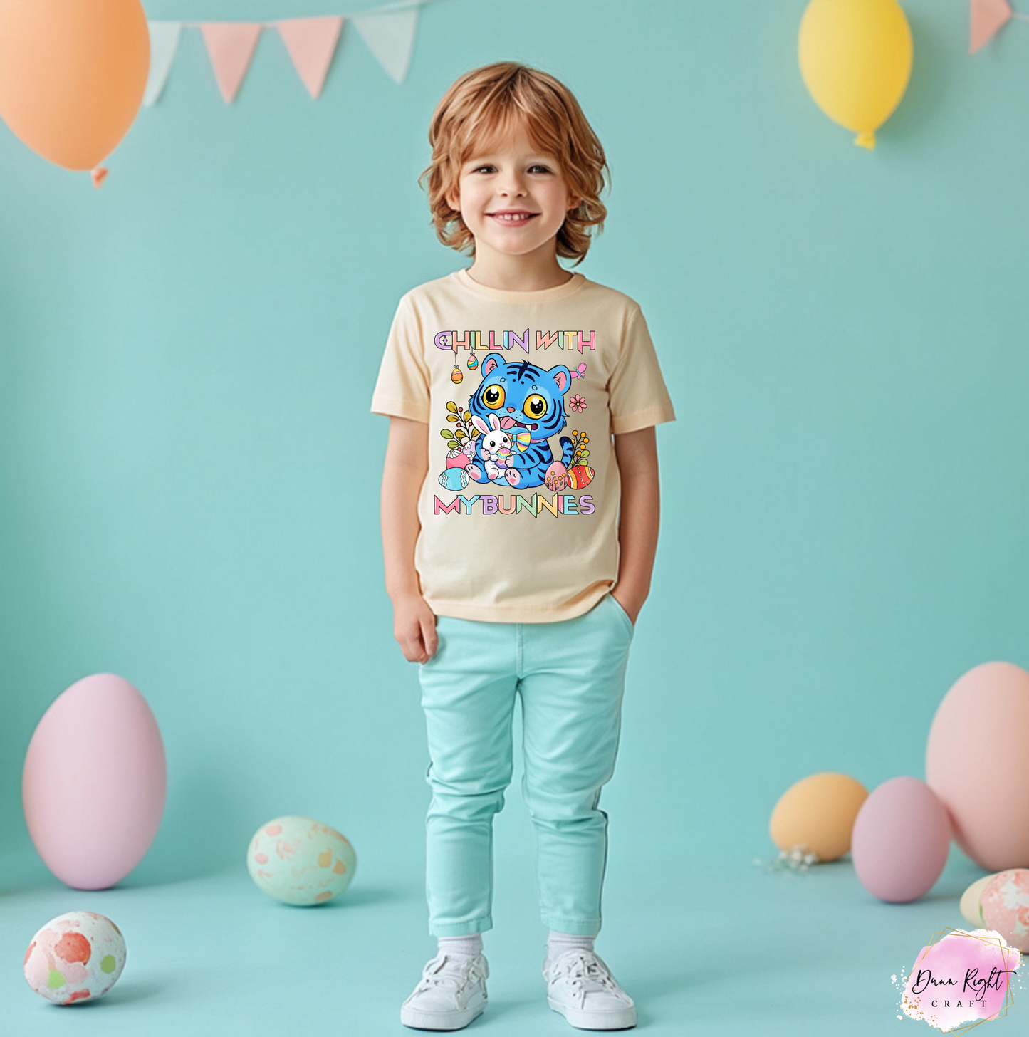 Chillin With My Bunnies Easter Shirt - Dunn Right Craft