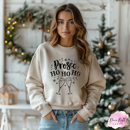 Prosec-Ho Ho Ho Christmas Sweatshirt