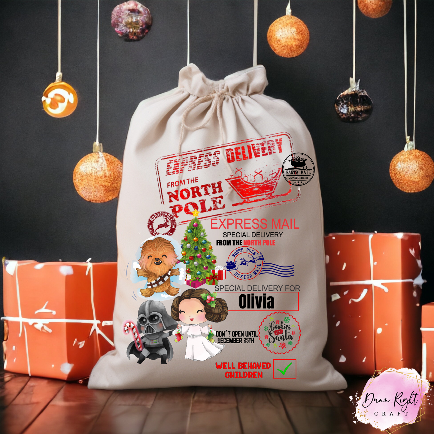 Star Wars Personalized Christmas Sack