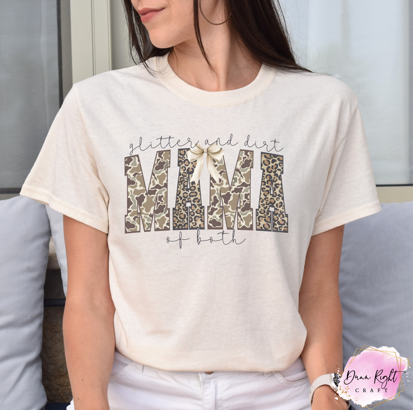 Glitter And Dirt Mama Of Both Shirt - Dunn Right Craft