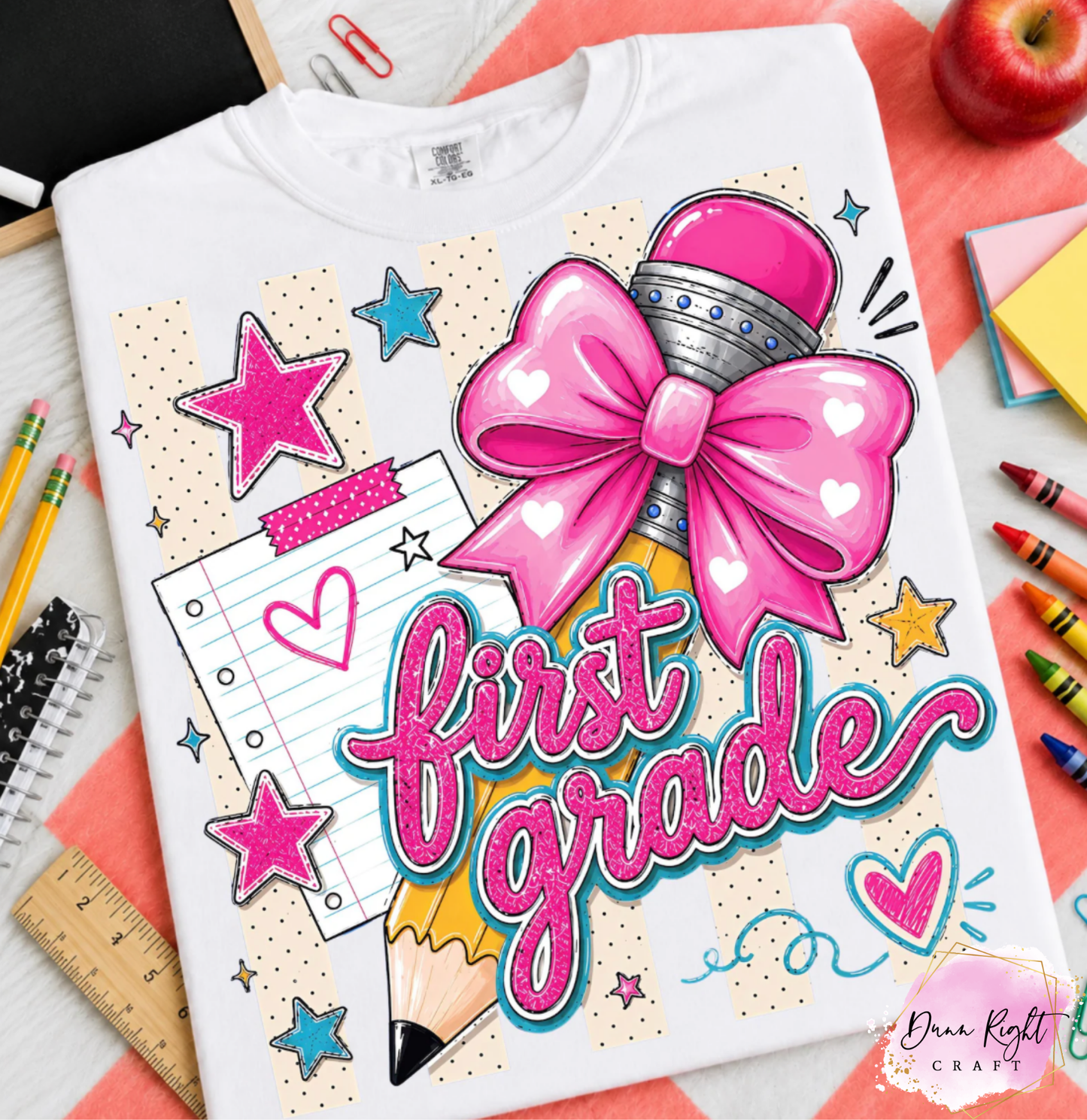 Pencil With Bow Back To School