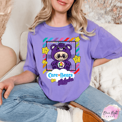 Care Bears x Labubu Tee – Rainbow Bear Shirt