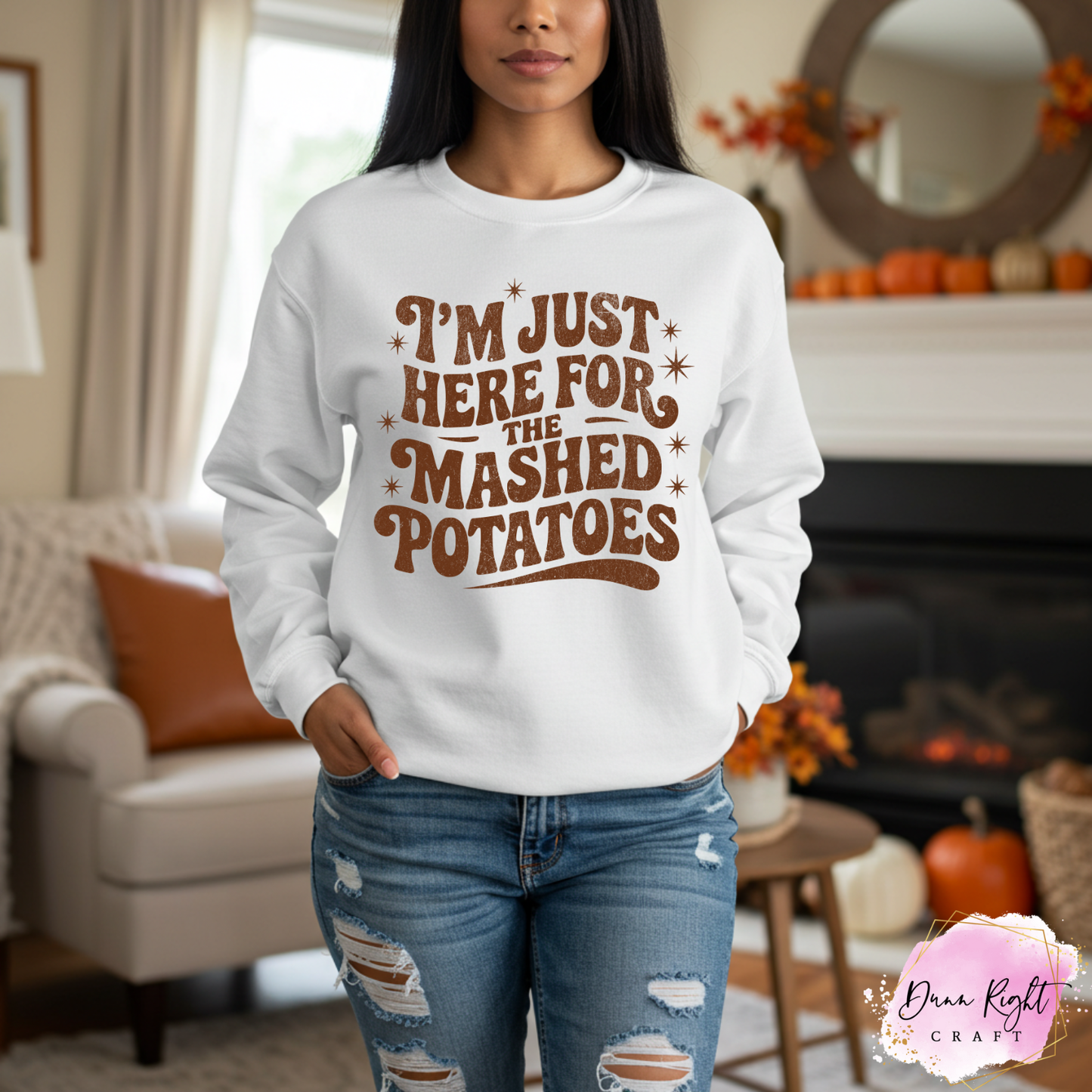 I’m Just Here for the Mashed Potatoes Crewneck