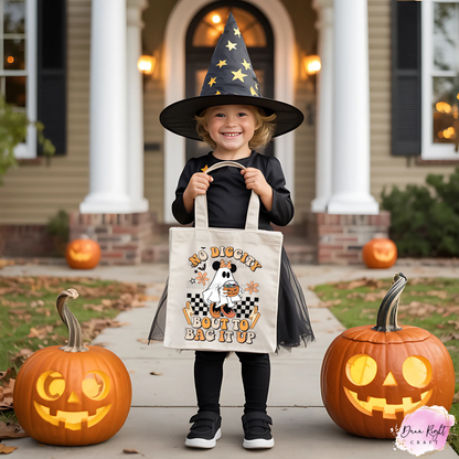 No Diggity Bout to Bag It Up Trick or Treat Tote Bag