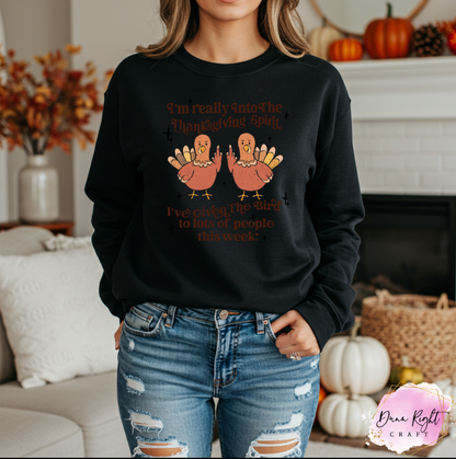 Thanksgiving Spirit Funny Turkey - Dunn Right Craft