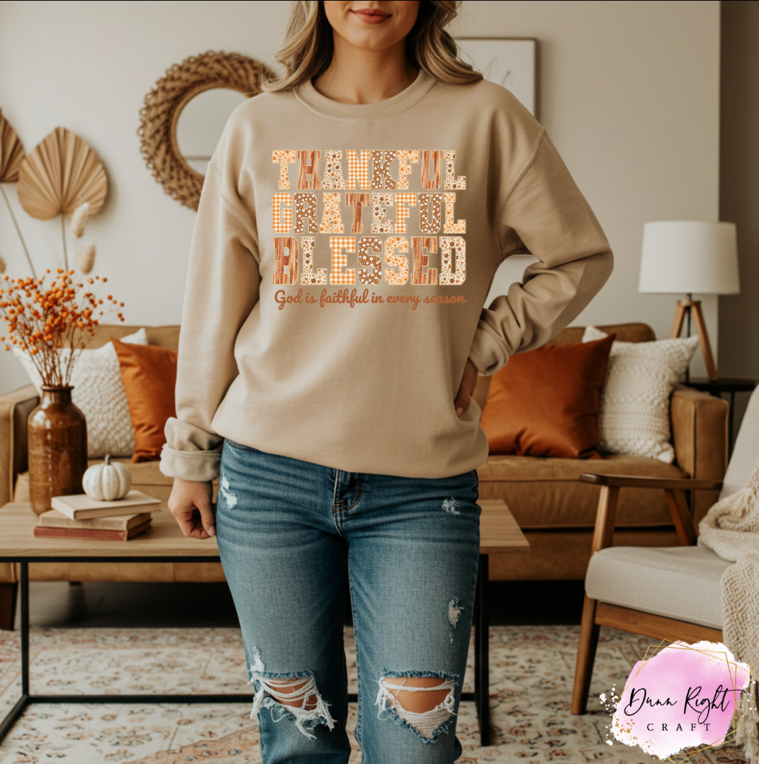 Thankful Grateful Blessed - Dunn Right Craft