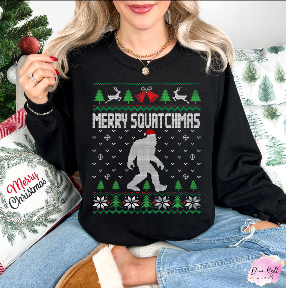 Merry Squatchmas Christmas - Dunn Right Craft