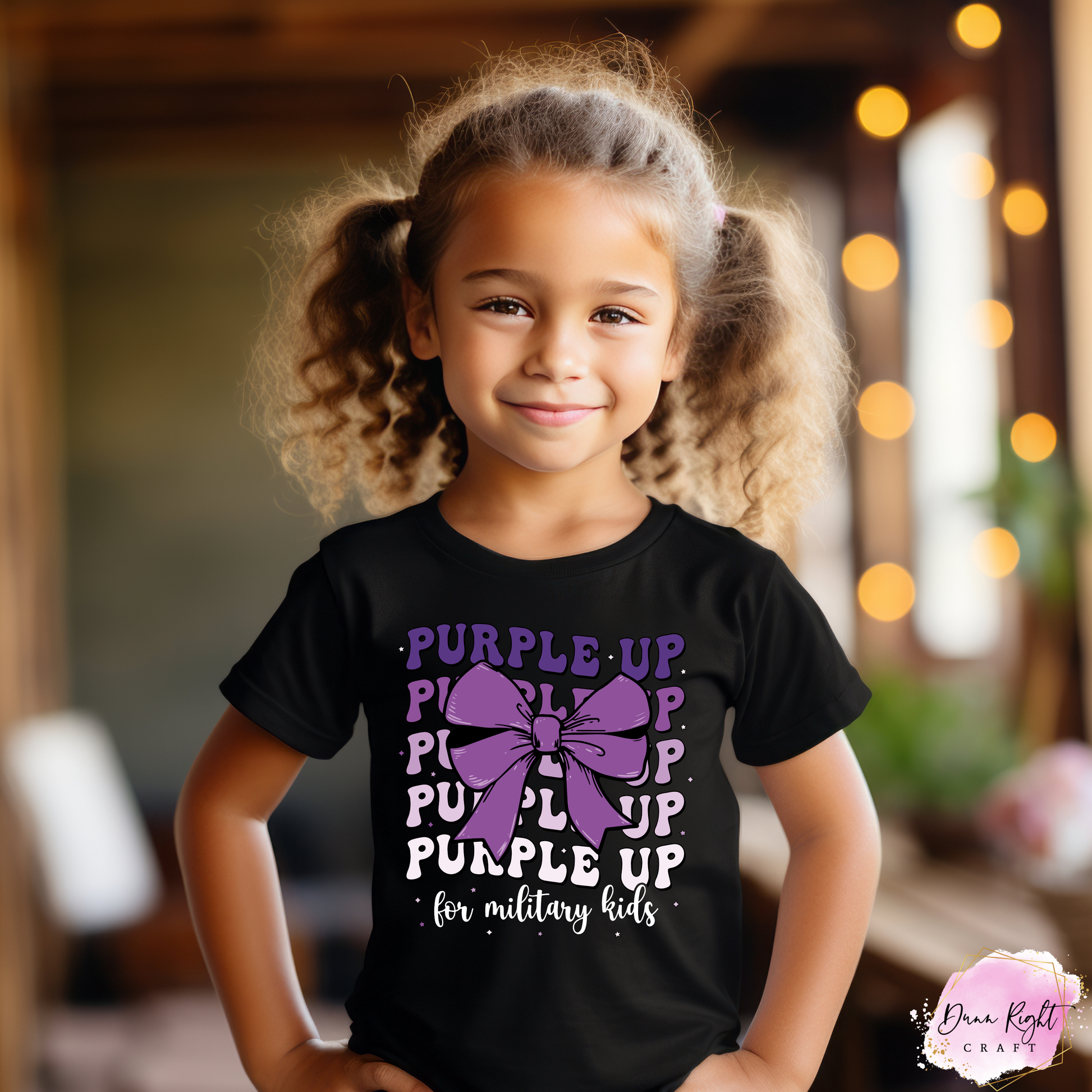 Purple Box For Military Kids Shirt - Dunn Right Craft