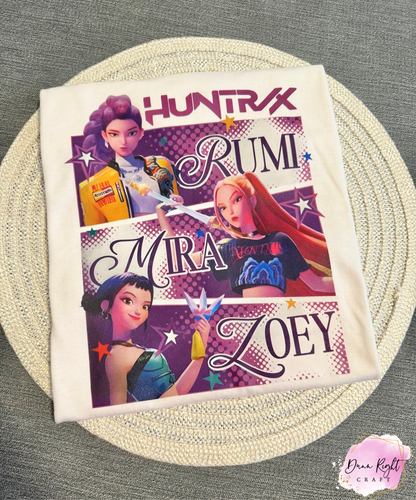Huntrix k-pop character  t-shirt