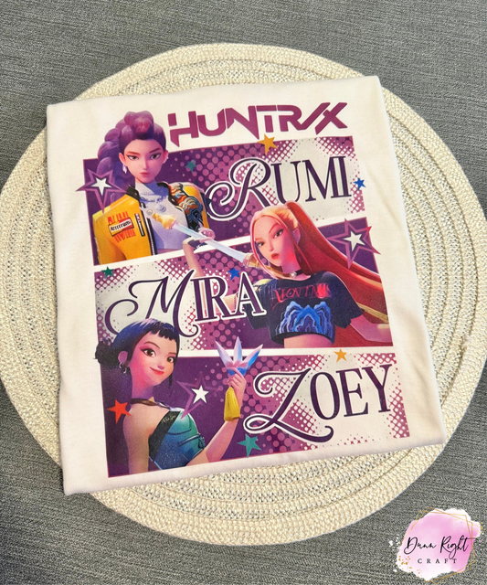 Huntrix k-pop character  t-shirt
