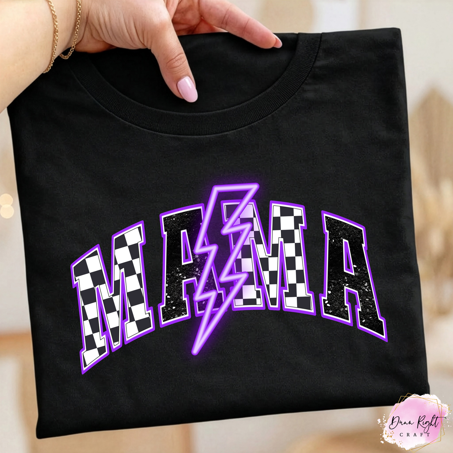 MAMA Shirt PURPLE UP - Dunn Right Craft