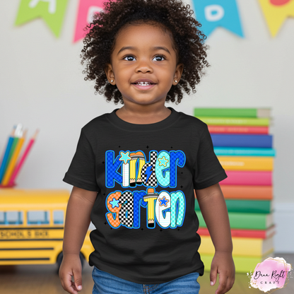 Personalized Back to School Shirt – Bold Star & Lightning Design Tee