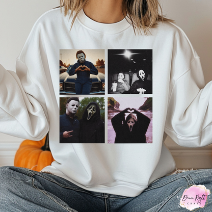 Michael Myers Heart Hands Halloween Sweatshirt