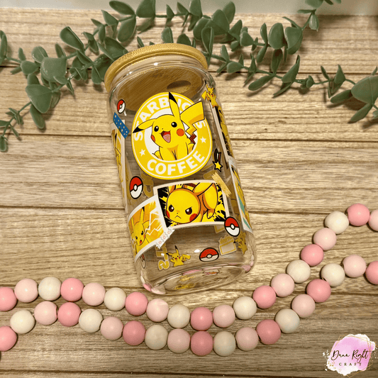 Pokemon Pikachu 16 oz Libby Cup - Dunn Right Craft